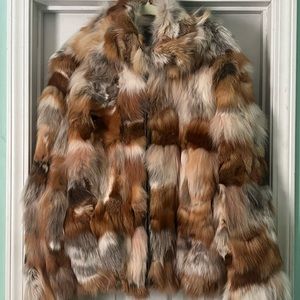 Winter Red Fox Fur Coat Women’s 2XL